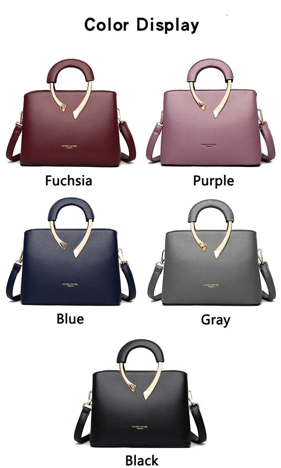 GENUINE VANDERWAH High Quality Pu Leather Casual Tote Luxury Handbags Women Bags Designer Shoulder Crossbody Bags for Women 2025