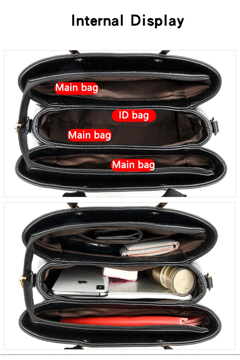 GENUINE VANDERWAH High Quality Pu Leather Casual Tote Luxury Handbags Women Bags Designer Shoulder Crossbody Bags for Women 2025