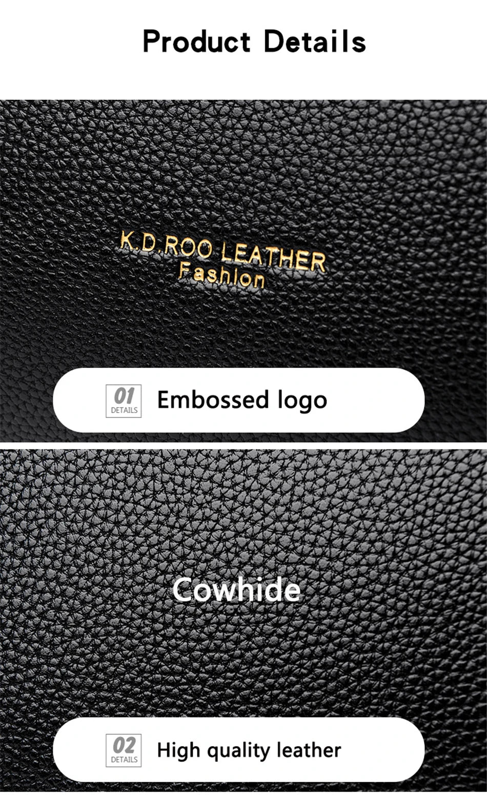 GENUINE VANDERWAH High Quality Pu Leather Casual Tote Luxury Handbags Women Bags Designer Shoulder Crossbody Bags for Women 2025
