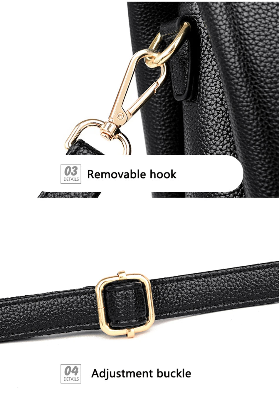 GENUINE VANDERWAH High Quality Pu Leather Casual Tote Luxury Handbags Women Bags Designer Shoulder Crossbody Bags for Women 2025