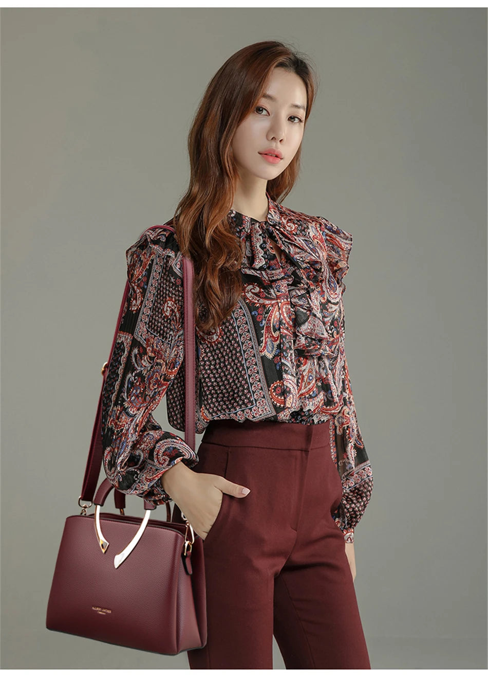 GENUINE VANDERWAH High Quality Pu Leather Casual Tote Luxury Handbags Women Bags Designer Shoulder Crossbody Bags for Women 2025