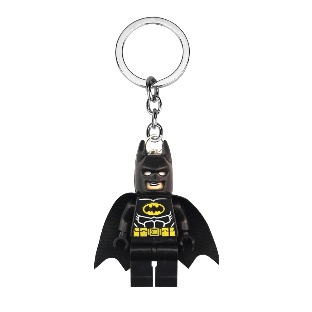 Marvel Avengers Spider-Man Iron Man Wolverine Anime Character Key Chain Action Figure Backpack Car Pendant Holiday Gift