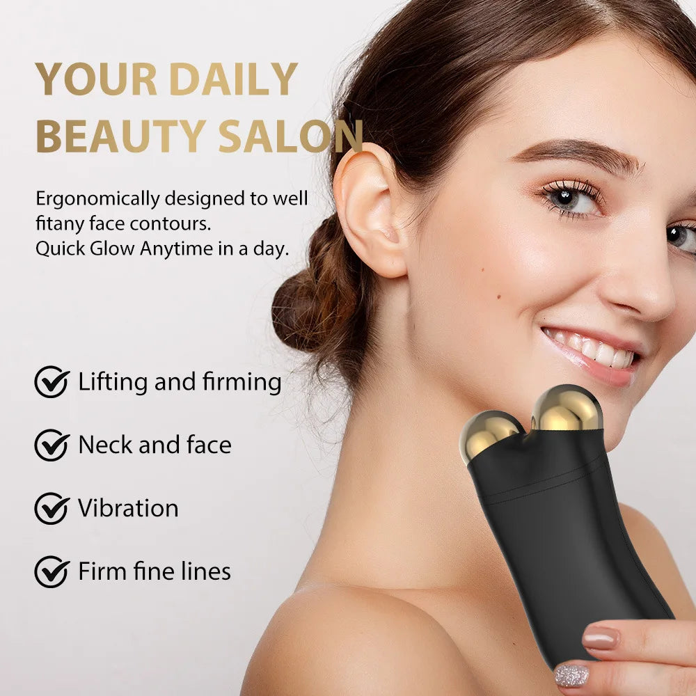Multifunctional three-in-one micro-current facial conditioner, apple muscle red light rejuvenation introducer