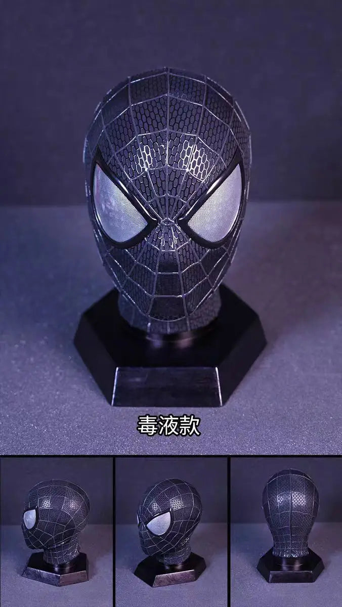 Handmade Spider-Man 2 Movie Accuracy Garfield Version Cosplay Mask Peter Parker Handicraft Collectible Item for Gift