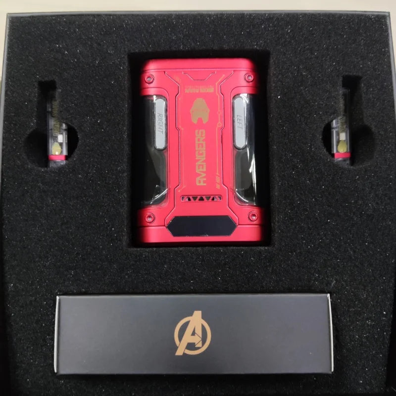 Genuine Marvel Iron Man Captain America Black Panther Mecha Audio Bluetooth Headphones Semi-In-Ear Radio Sports Games Noise Red