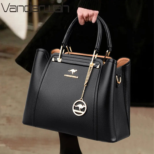 2024 Luxury Women Designer 3 Layers Shoulder Crossbody Sac Ladies Large Capacity Leather Handbags Shopper Brand Messenger Totes My Store