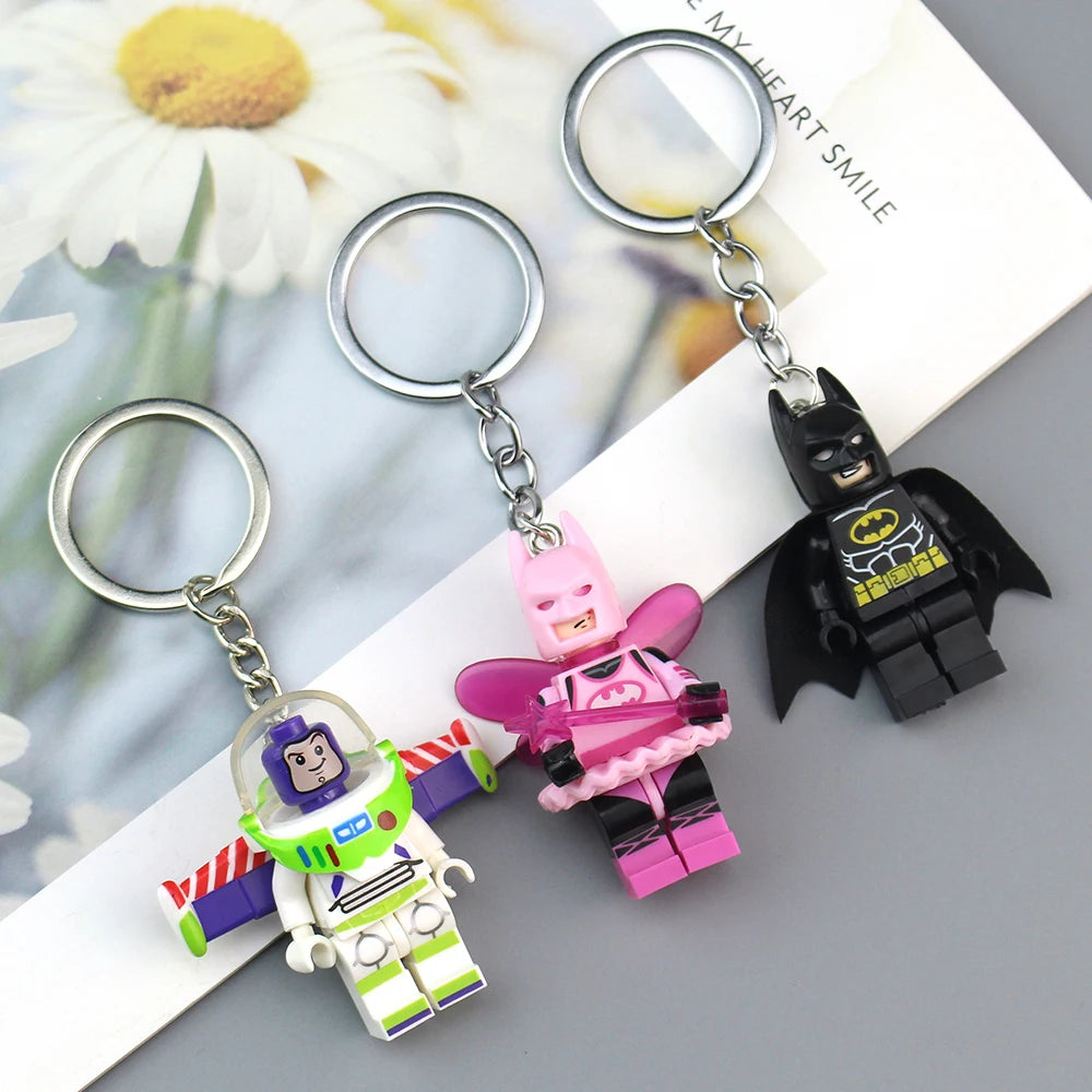 Marvel Avengers Spider-Man Iron Man Wolverine Anime Character Key Chain Action Figure Backpack Car Pendant Holiday Gift