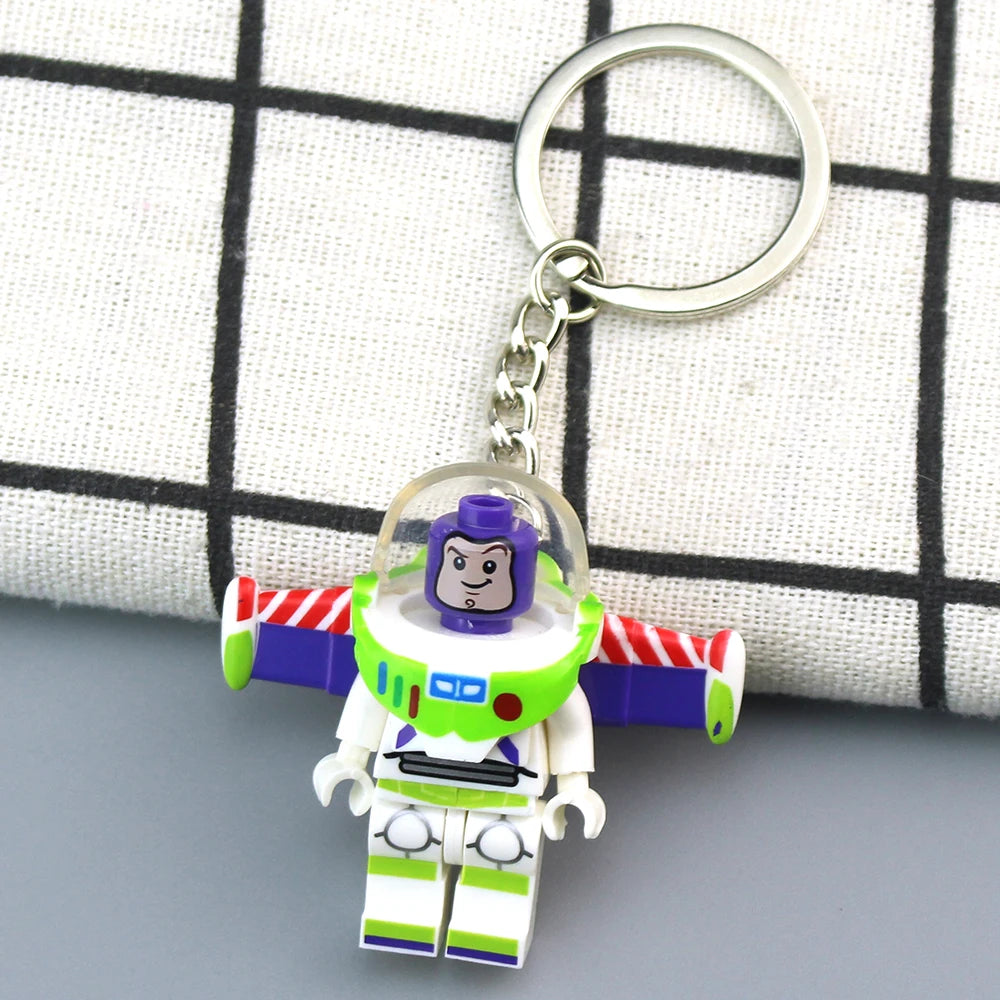Marvel Avengers Spider-Man Iron Man Wolverine Anime Character Key Chain Action Figure Backpack Car Pendant Holiday Gift