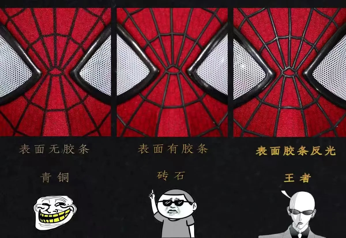 Handmade Spider-Man 2 Movie Accuracy Garfield Version Cosplay Mask Peter Parker Handicraft Collectible Item for Gift