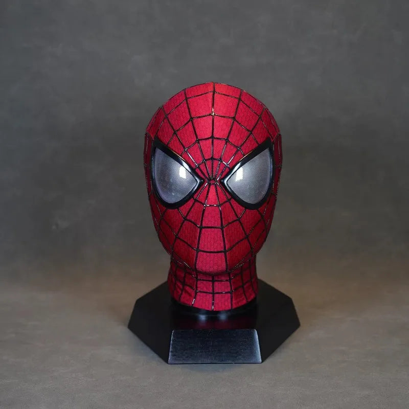 Handmade Spider-Man 2 Movie Accuracy Garfield Version Cosplay Mask Peter Parker Handicraft Collectible Item for Gift
