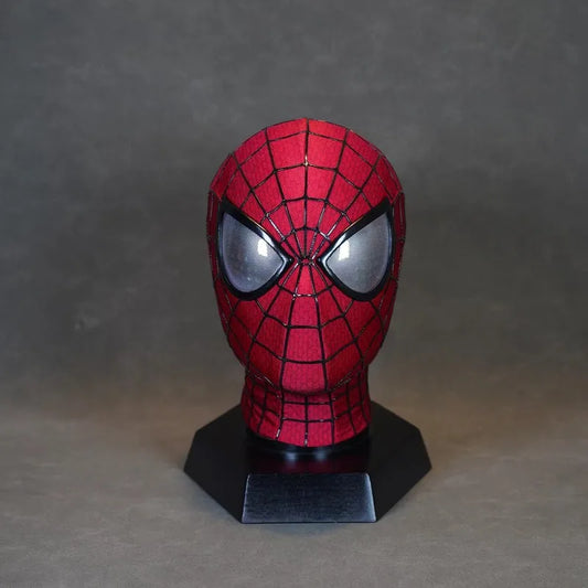 Handmade Spider-Man 2 Movie Accuracy Garfield Version Cosplay Mask Peter Parker Handicraft Collectible Item for Gift